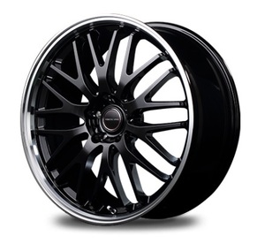 MID VERTEC ONE EXE10 ホイール グロッシーブラック/リムポリッシュ 18インチ×8J +42 5H114 国産車 入数：1台分(4本)