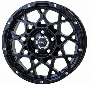 BRUT BR-55 ホイール ミルドサティンブラック 16インチ×6.5J ＋35 5H114.3