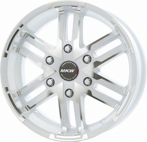 MKW MK-55 ホイール ダイヤカットパールホワイト 16インチ×6.5J ＋35 6H139.7 ハイエース200系専用_画像1