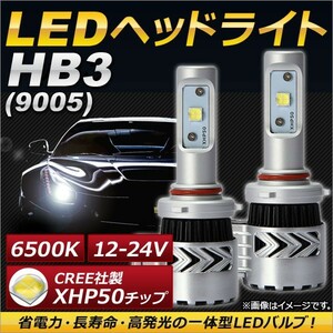 AP LEDヘッドライト HB3 CREE社製XHP50チップ搭載 6500K 6000LM 36W 12～24V AP-LB075 入数：1セット(左右)