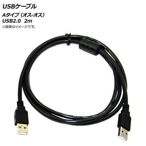 AP USBケーブル Aタイプ(オス-オス) USB2.0 2m AP-UJ0546-2M