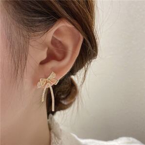 【新品】リボン 可愛い ピアス お洒落 応援キャンペーン