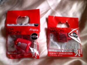 * Lisa la-son magnet red 2 piece set not for sale unopened **