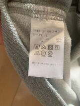 【Denime】裏起毛ベーシッククルーネックスウェット　ドゥニーム Lサイズ グレー SWEAT_画像6