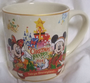 TokyoDisneyland CHRISTMAS FANTASY 2014マグカップ。