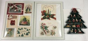  Christmas small articles doll entering tree card set 