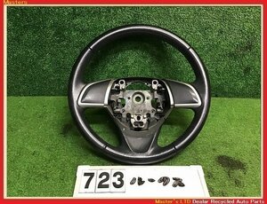 【送料無料】B21A デイズルークス HWS 前期 純正 革巻き ハンドル ステアリング 黒系 レザー