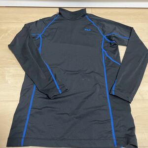 FILA filler innerwear men's M size black / blue high‐necked sport wear 