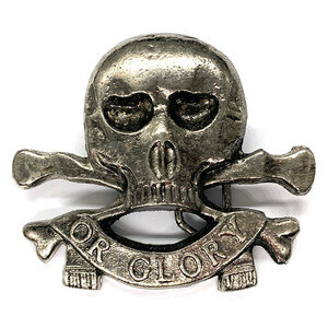 デス オア グローリー ビンテージ ベルト バックル DEATH OR GLORY Vintage SKULL Belt Buckle スカル 骸骨 髑髏 WWI 17th / 21st LANCERS