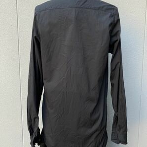 （新品未着用）【 Paul Harnden Shoemakers】 Mens COLLARLESS SHIRT BLACK \107,800円 #L ポールハーデンの画像3