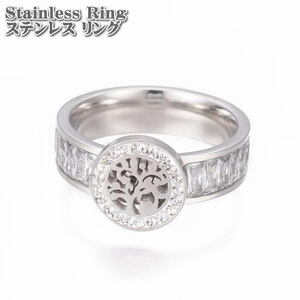  stainless steel ring life. .CZ ring 19 number Cubic Zirconia stainless steel Flat round ring CZ silver ring 