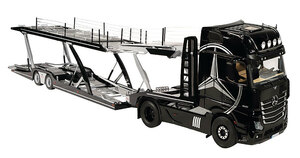 NZG 1/18 Mercedes Benz Actros Gigaspace black + Lohr car transporter 　メルセデス　ベンツ　アクトロス　キャリアカー