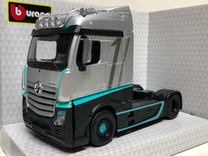 burago 1/43 Mercedes Benz Actros трейлер серебряный BBurago Mercedes Benz Actros в Японии не продается 