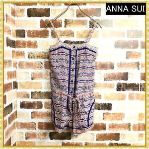 【ANNA SUI】POP花柄キャミソールロンパース