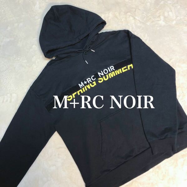M+RC NOIR マルシェノア ベルクロ ロゴ パーカー フーディー XL
