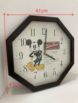 堀》Disney 掛け時計 ディズニー Mickey Mouse ミッキーマウス 中古品 壁掛け時計 掛時計 時計 インテリア (221011 5-1)_画像7