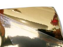 カーラッピングシート メッキゴールド 金 152×50cm カスタム デコトラ ミラー クロームメッキ 旧車 鏡面 銀鏡 族車 絶版車_画像1