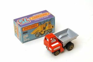 イギリス マッチボックス MATCHBOX NEW 26 SITE DUMPER 1/75 未使用 デッドストック