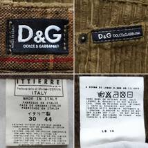 D&G 太畝コーデュロイパンツ 30 ドルチェ&ガッバーナ_画像4