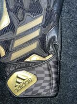 即決 送料無料 野球 アディダス adidas バッティンググローブ 両手 Sサイズ ブラックカラー 黒_画像4