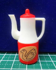 [ at that time thing ]. cape Glyco Glyco. extra plastic pot Showa Retro / drip / tea / bird /s one / miniature / freebie *1814