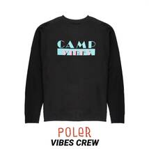 POLeR アウトドアスタッフ■送料込■VICES CREW スウェット■黒M■キャンプ チャムス スノーピーク ウィダンシー モンベル パタゴニア_画像1