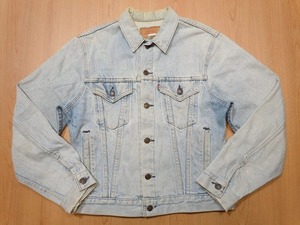 80s 90s USA製リーバイス 70706 色薄め 古着 ジージャン Gジャン 4ポケット キッズ ボーイズ Levi's デニムジャケット★h