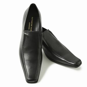  Katharine Hamnett London 3992 black 26.0. new goods unused men's original leather business shoes gentleman shoes long nose Loafer leather shoes 