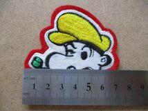 70s POPEYE ポパイ ワッペン/アメコミ水夫コミック昭和レトロSailor Manアニメ横振り刺繍Elzie Crisler Segar漫画アップリケpatches S81_画像8