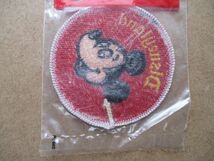 80s Disneylandディズニーランド『ミッキーマウス』Mickey Mouseワッペン刺繍/vintageヴィンテージWALTディズニーDisneyパッチpatches S82_画像6