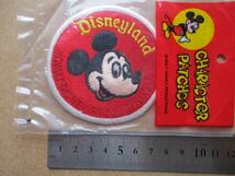 80s Disneylandディズニーランド『ミッキーマウス』Mickey Mouseワッペン刺繍/vintageヴィンテージWALTディズニーDisneyパッチpatches S82_画像8