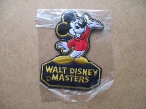 80s WALT DISNEY MASTERSウォルト ディズニー マスターズ ミッキー ワッペン/vintageヴィンテージDisneylandディズニーランドpatches S82