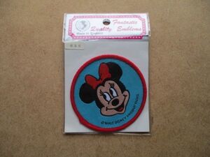 80s 英国製 WALT DISNEY PRODUCTIONS『ミニーマウス』Minnie Mouseワッペン/DisneyディズニーvintageヴィンテージWALTパッチpatches S82