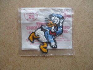 70sディズニーDisney『ドナルドダック』Donald Duckワッペン/Disneylandディズニーランドvintageヴィンテージstreamlineパッチpatches S82