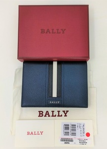 新品 バリー カード パスポートケース TALKNIS./17 BALLY NEW BLUE ネイビー 紺 パスポートカバー 旅行 ニューブルー