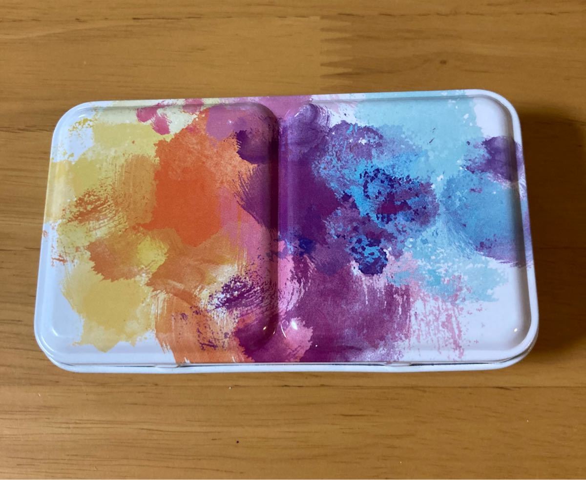 パレット 画材ケース 水彩絵の具 空ハーフパン 収納可 - 通販