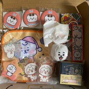 BTS BT21一番くじ　一番アクセ RJ アールジェイ　リング　ガチャ　キーホルダー　お手玉など　１2点セット　まとめ売り