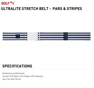  новый товар не использовался!Puma Golf Ultralite Stretch Belt-Pars & Stripes