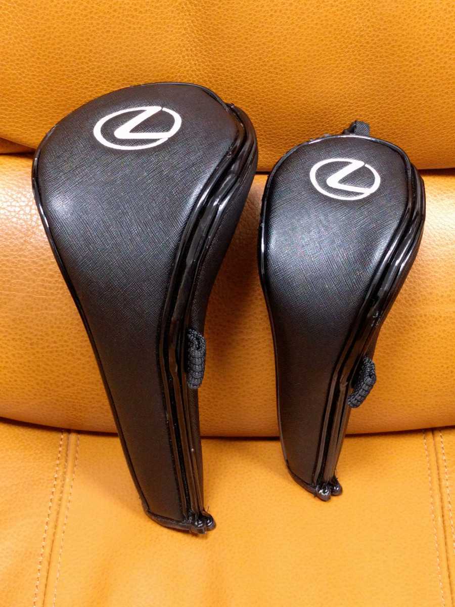 レッド系 LEXUS レクサス ゴルフヘッドカバー 3点 ブラックDR FW UT