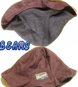 即決■BEAMS■バク天リバーシブルcap■■古着