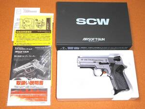 限定品 新品同様 WA SCW Smith&Wesson Shorty.40 M4013 TSW オールシルバー S&W ガスブローバック GBB R7885