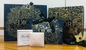 ディオール　Dior クリスマス　ホリデー　2022 ミスディオール　石鹸　ソープ　ギフト　限定ボックス　限定ショッパー