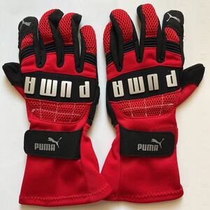 【新品・未使用】PUMA KART GLOVE RED/BLACKプーマ カート グローブ 赤/黒 サイズ8(Sサイズ相当)