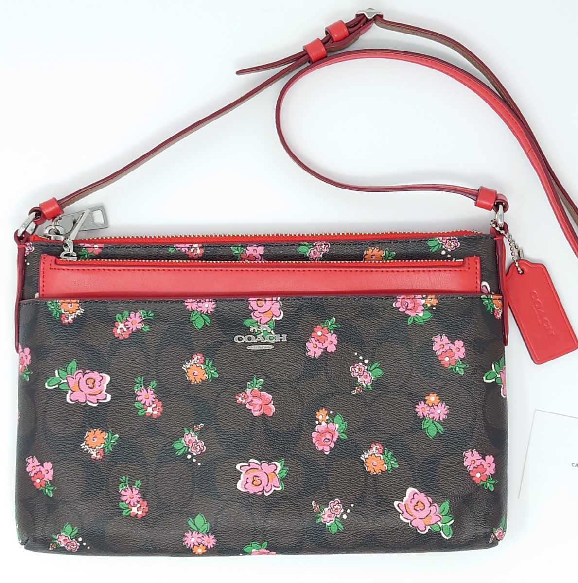 ヤフオク! -「コーチ花柄バッグ」(コーチ)の中古品・新品・古着一覧 【メーカー直送】 フラワープリント デイジー ショルダーバッグ コーチ シグネチャー レザー 総柄 ショルダーバッグ