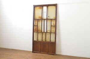 R-064060 antique fittings Taisho romance. atmosphere .. glass door 1 sheets ( sliding door )