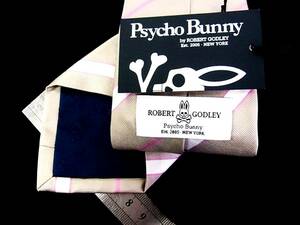 ★☆*:.*:【新品】4519T サイコバニー【Psycho Bunny】【ストライプ】ネクタイ★人気の細・ナロータイ