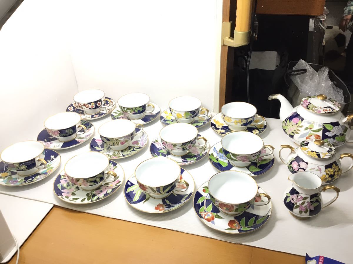まい・ 香蘭社 5客セット 限定品 6njXl-m43309088395 皇居の花 ティー