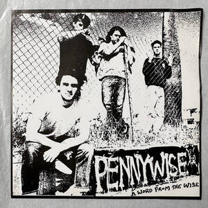 ■1989年 US盤 Repress 新品 Pennywise - A Word From The Wise 7”EP T-1 Theologian Records デビュー・シングル