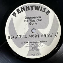 ■1989年 US盤 Repress 新品 Pennywise - A Word From The Wise 7”EP T-1 Theologian Records デビュー・シングル_画像4