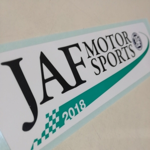 おまけステッカー付!【非売品】JAF モータースポーツステッカー2018 ライセンス JAF ステッカー 日本自動車連盟